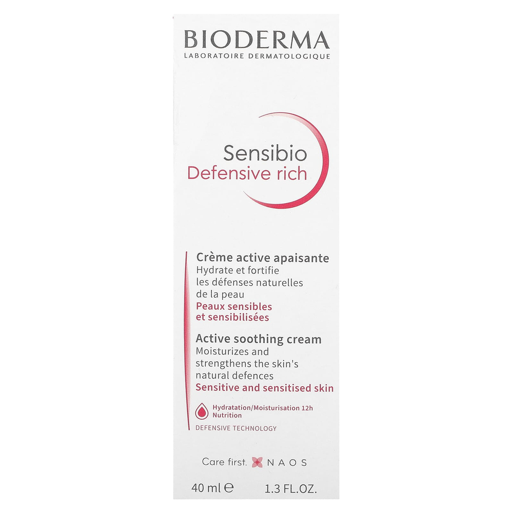 Bioderma, Sensibio Defensive Rich, активный успокаивающий крем, 40 мл (1,3 жидк. унц.)