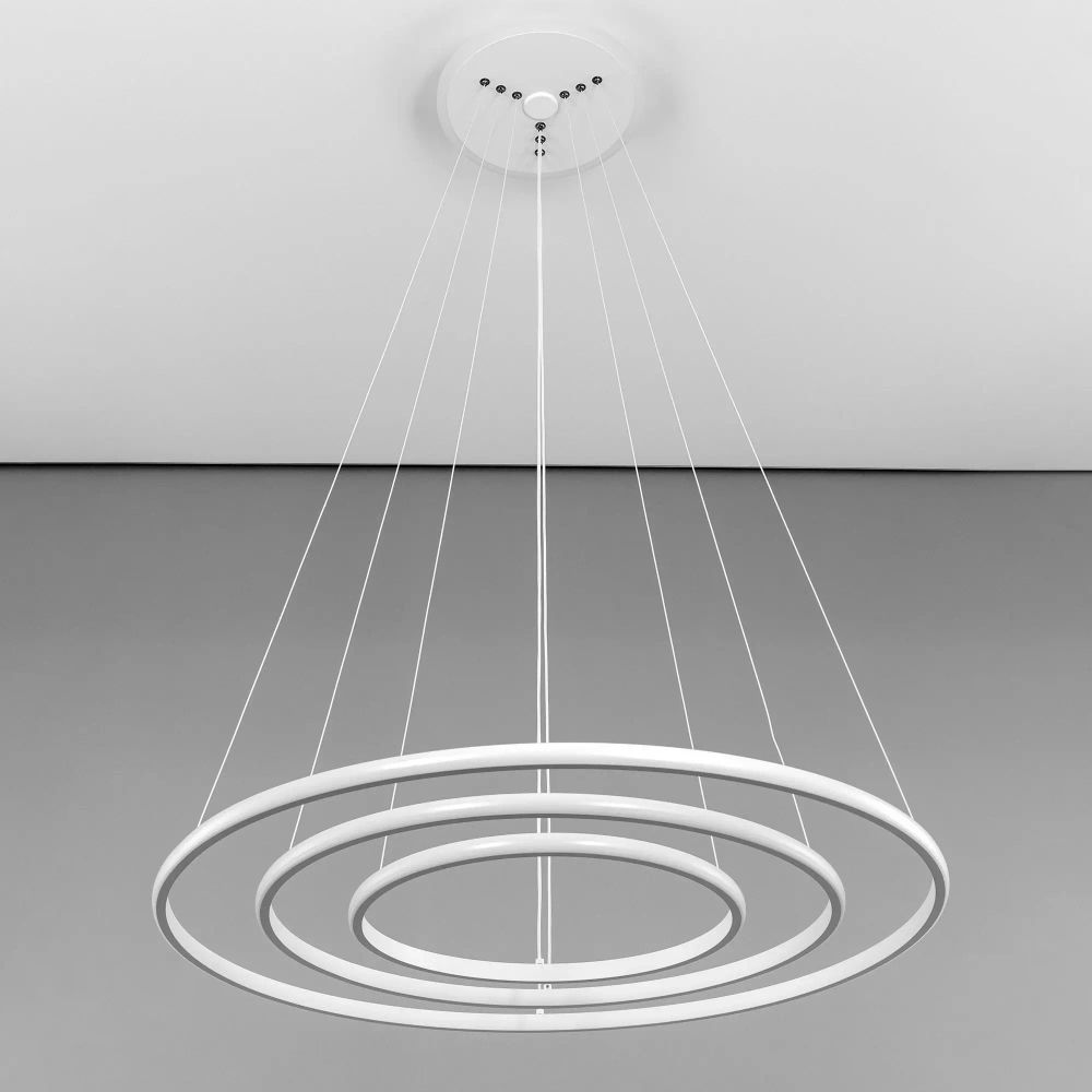 Citilux Неон Смарт CL731A090E RGB Умная подвесная люстра Белая