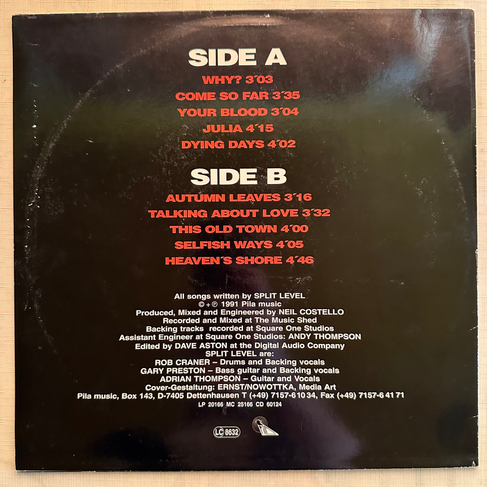 Split Level ‎– View Of The World (Германия 1991г.)