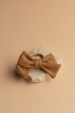 Велюровый бант, бежевый / Lady bow