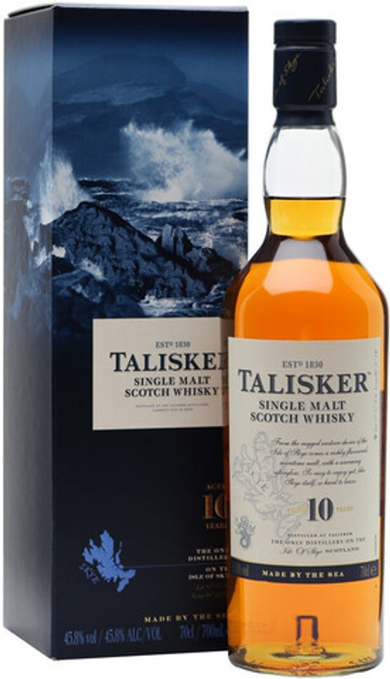 Виски Talisker malt 10 years old with box, 0.75 л