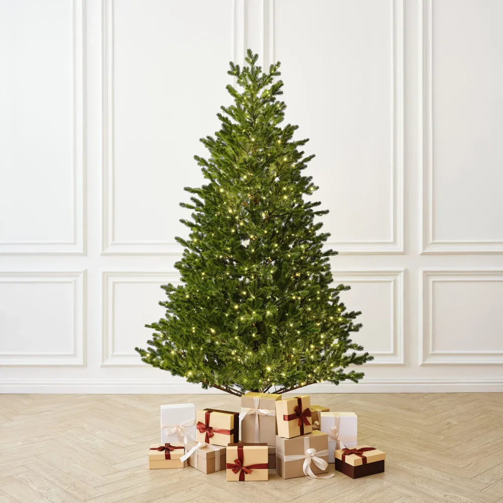Елка с гирляндой встроенной 2в1 «Meribel» (Литая хвоя) 180 см / 1,8 м