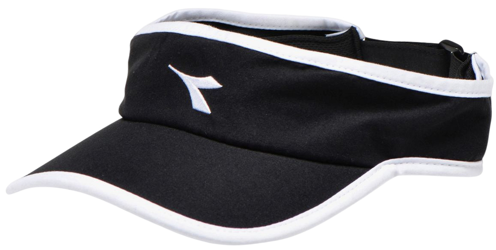 Козырек теннисный Diadora Visor - black/optical white