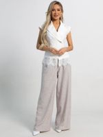 Жилет Анабель с кружевом (белый) Б15916-10М LT Collection