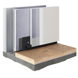 Теневой профиль универсальный регулируемый анодированный черный, 2000x65x14,5 мм