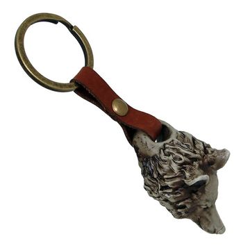 Брелок Голова волка графит (2014-02)