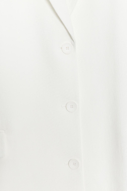 ZARA БЛЕЙЗЕР ПРЯМОГО КРОЯ — ZW COLLECTION, БЕЛЫЙ