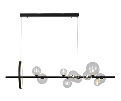 07608-10A,19 Люстра Иона черный G9+Led