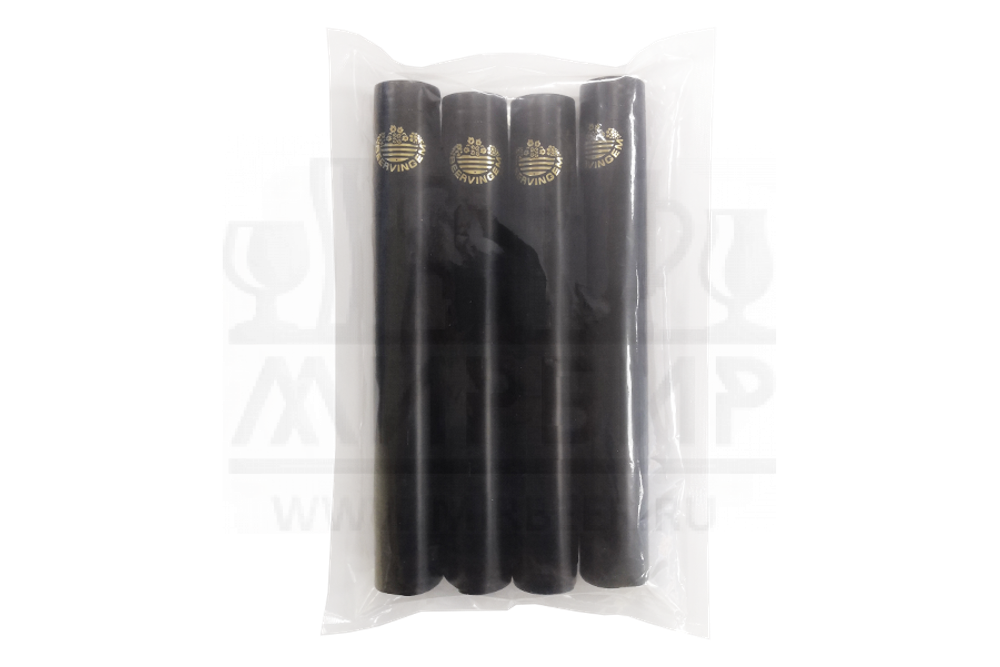 Термоколпачок Beervingem для винных бутылок 32x55, черный (Россия), 100 шт