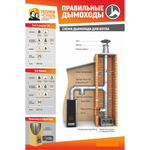 Колено / угол / отвод Термо 87* ОТ-Р 430-0,5/430 D115/200 (3S) Теплов и Сухов для дымохода