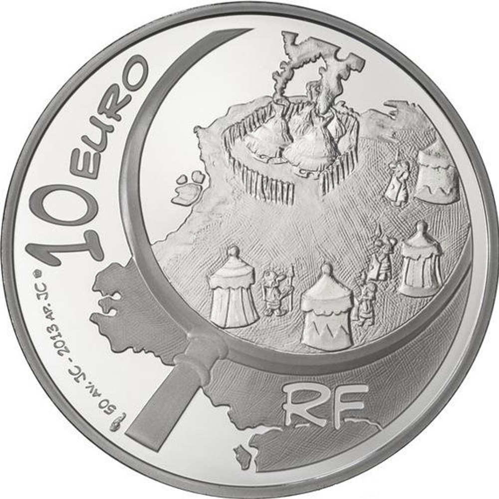 10 евро. Астерикс. Франция. 2013 год. PROOF