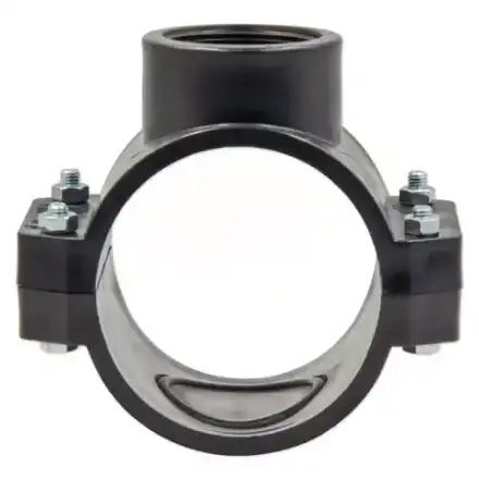 Хомут седловой для ПЭ трубы 63х2" ВР