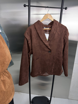 Куртка-пиджак женcкий артикул 989 цвет "шоколад"