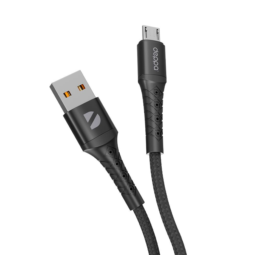 Дата-кабель Armor USB – micro-USB, 1 м, 2.4A, черный