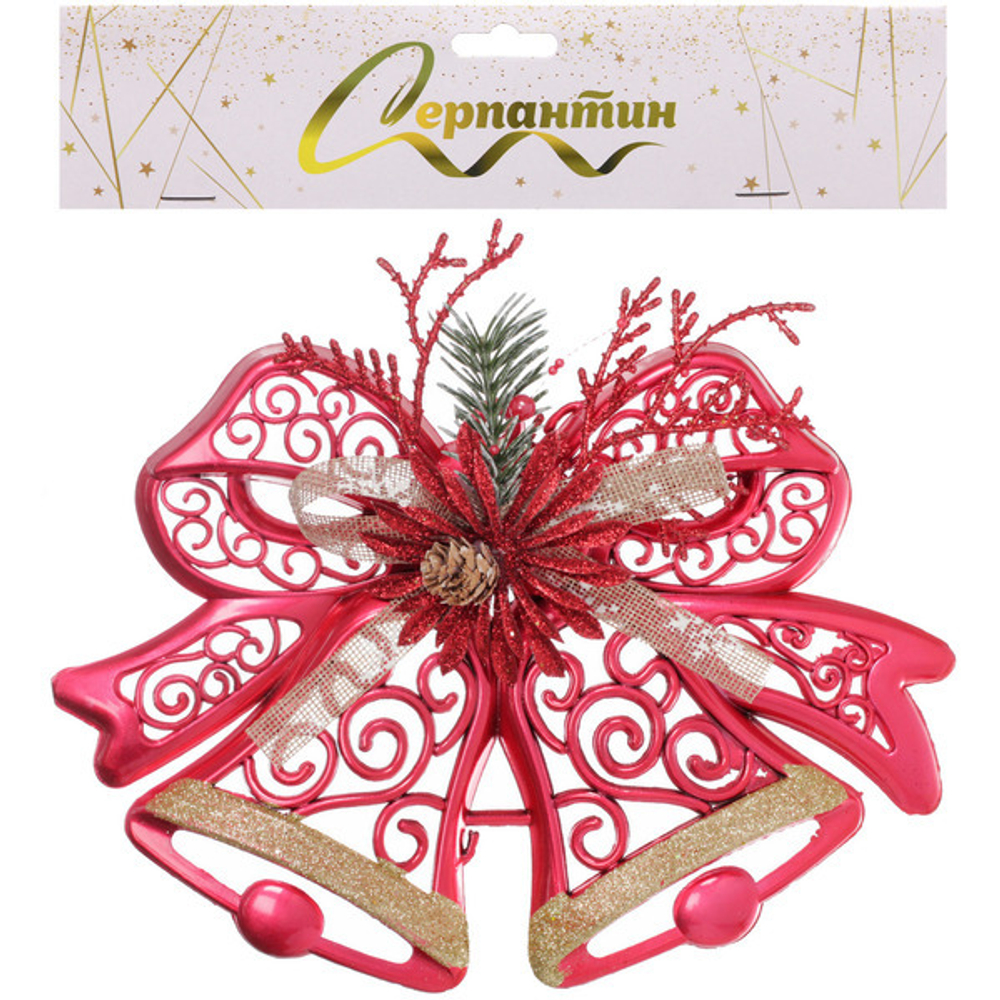 Украшение новогоднее «Лесное чудо» 27*20 см, Красный