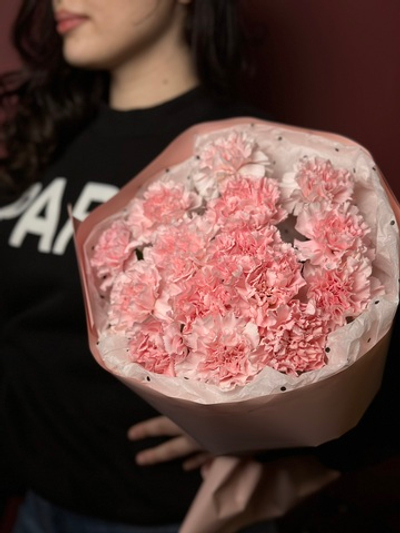 Моно-букет розовые диантусы