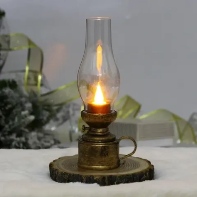 Сувенир с подсветкой «Лампа-Винтаж» 7,3*18,5 см, Бронза