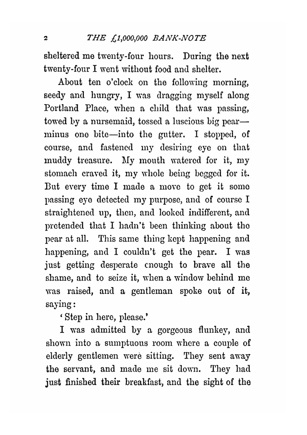The 1,000,000 pound bank-note, and other new stories | Mark Twain