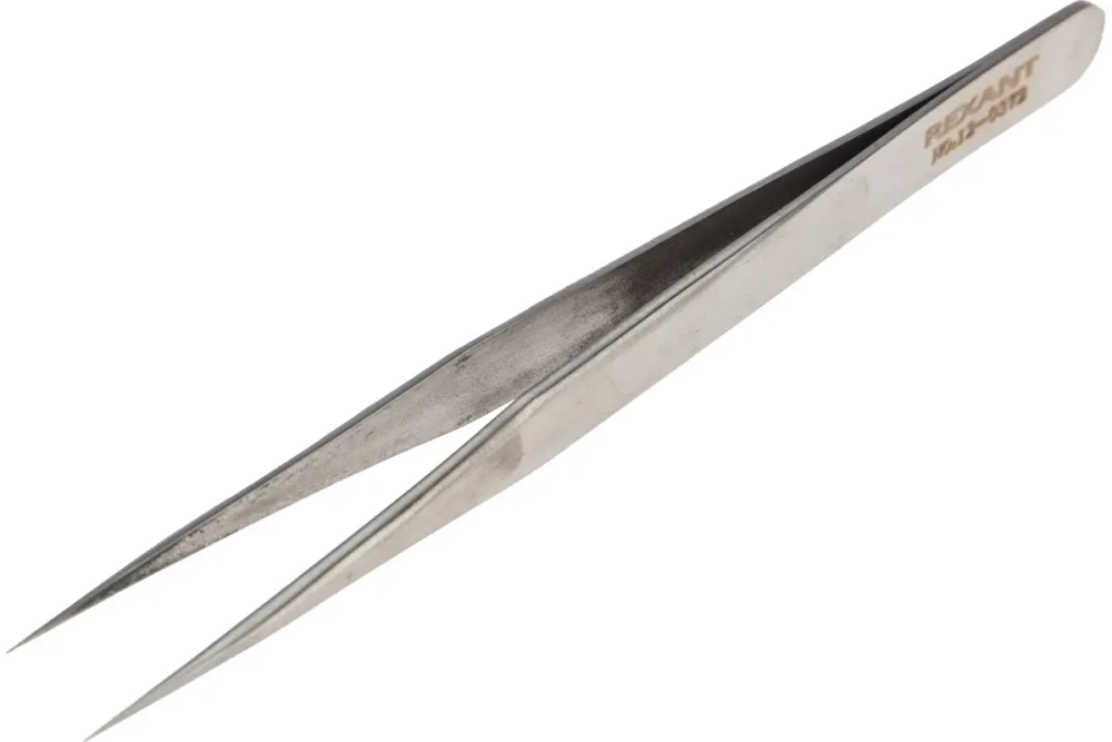 Пинцет 120мм (прямой, блистер) REXANT 12-0372