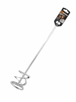 Насадка - миксер оцинкованная для краски, сухой смеси на дрель, шуруповерт 400х80 мм Вихрь