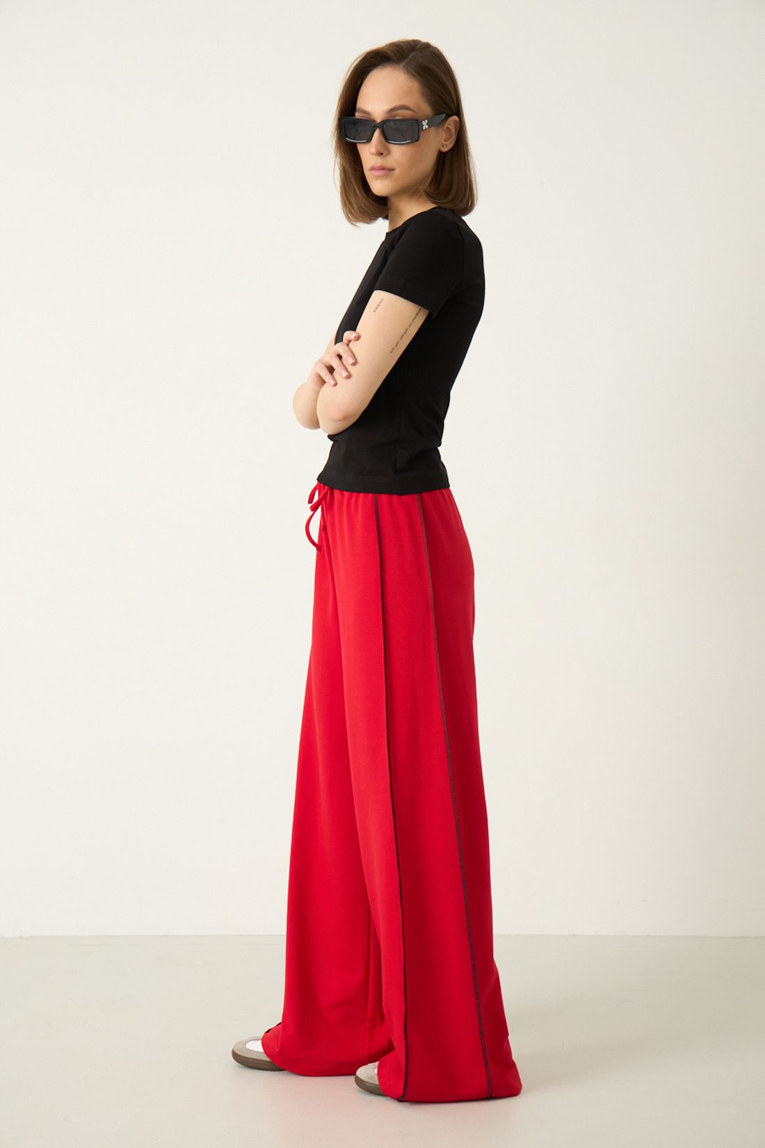 Брюки R2077 красный / 42