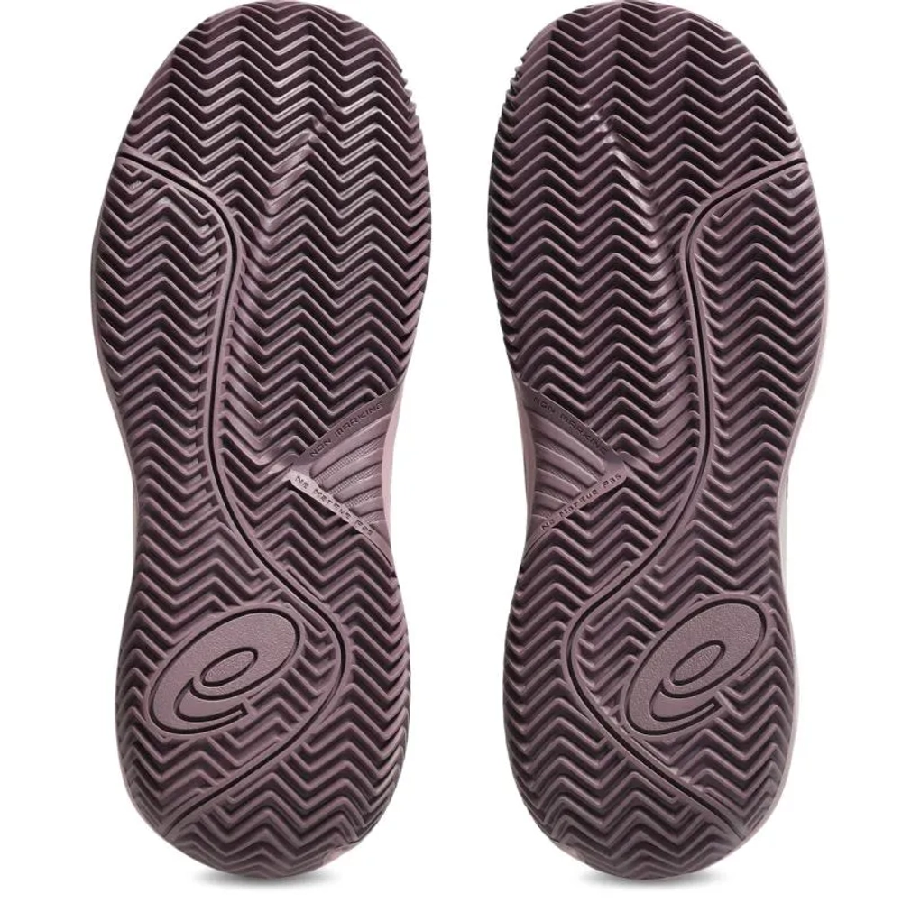 Детские Кроссовки теннисные  Asics Gel-Resolution X GS Clay - soft oat/dark aubergine