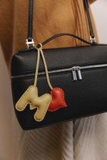 Брелок LOVE ягодного цвета