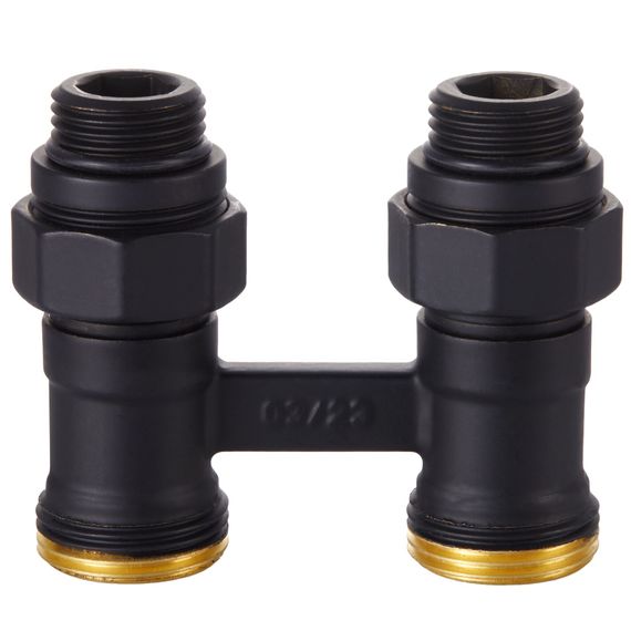 Узел нижнего подключения Royal Thermo прямой 1/2quot;х3/4quot; EK (черный) купить в Москве и Московской области по низкой цене с доставкой по России — (2) Узел нижнего подключения Royal Thermo прямой 1/2quot;х3/4quot; EK (черный) — (2)