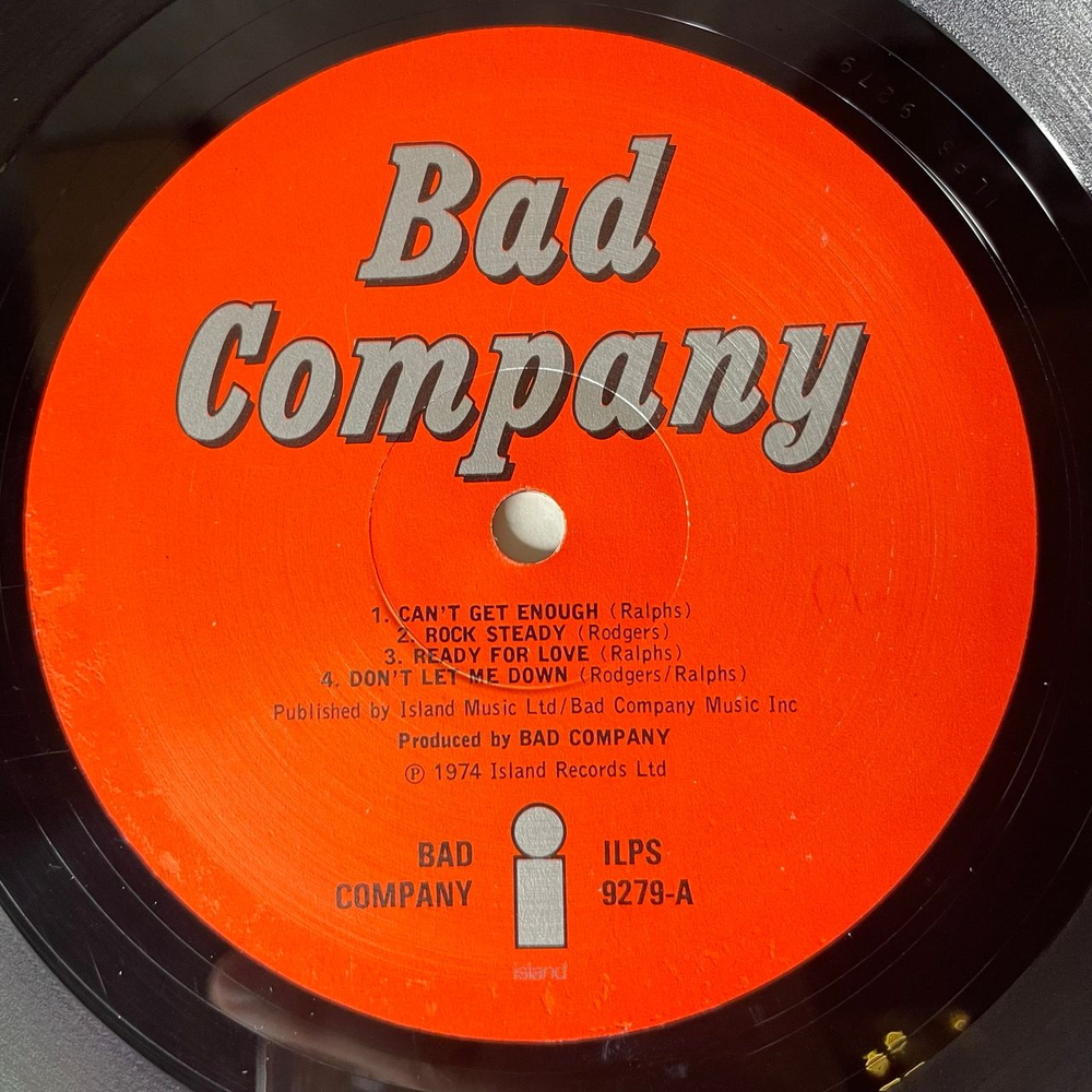 Винтажная виниловая пластинка LP Bad Company Bad Co (Англия 1974) Ready For Love