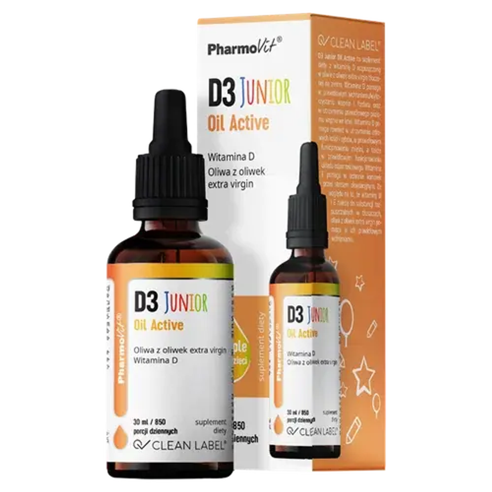 Pharmovit Clean Label D3 Junior Oil Active - 30 мл