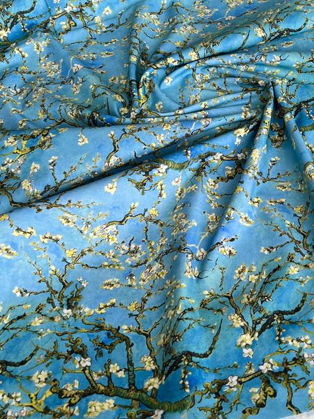 Цветущая ветка, Ван Гог, хлопок Handmade Fabrics 4