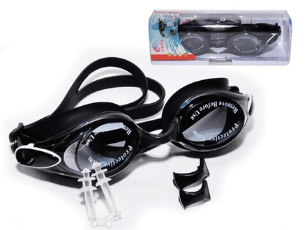 Очки для плавания, материал оправы силикон. Индивидуальная упаковка из пластмассы на молнии. SG1516