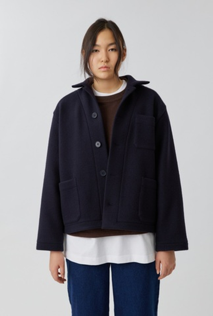 Жакет из мягкой чёрной шерсти