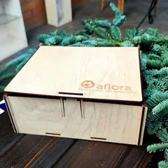 Подарок-бокс из сухофруктов и орехов «Сказка»