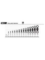 Застежка для рыбалки Decoy DR-1 Rolling Swivel #5 (в упаковке 15 штук)