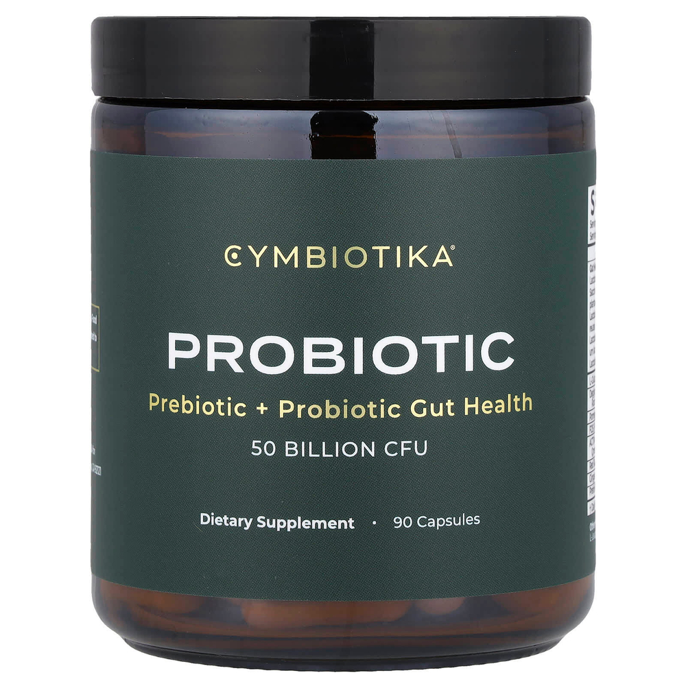 Cymbiotika, Пробиотик, 50 млрд КОЕ, 90 капсул