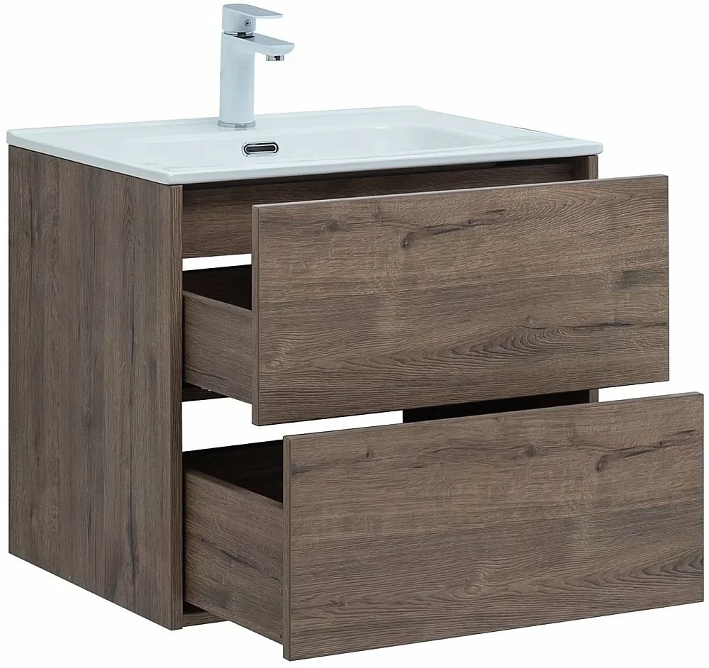 Тумба с раковиной Aquanet Lino 287541 60 (Flat) дуб веллингтон