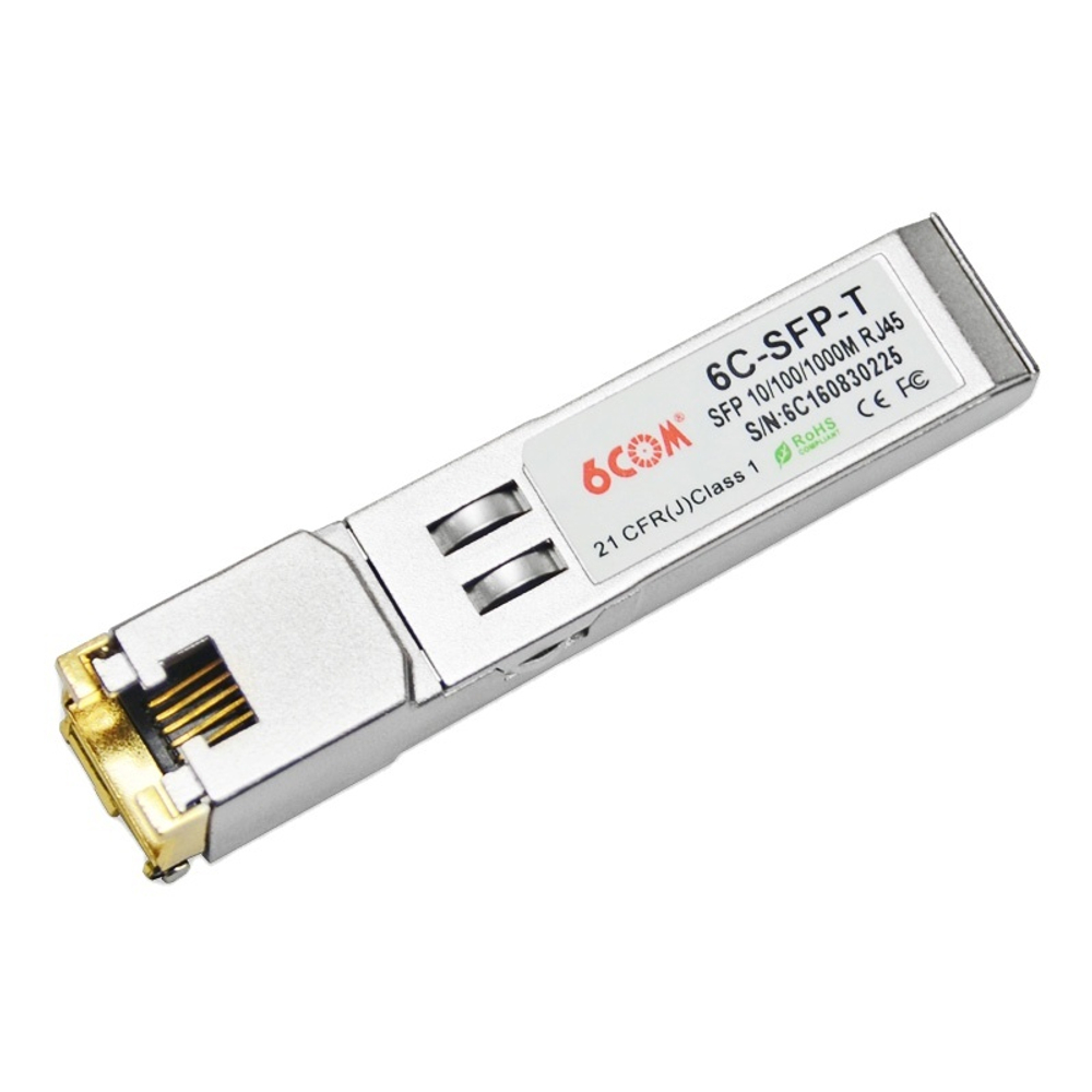 Модуль 6COM 1.25G SFP с интерфейсом RJ45 (6C-SFP-T)