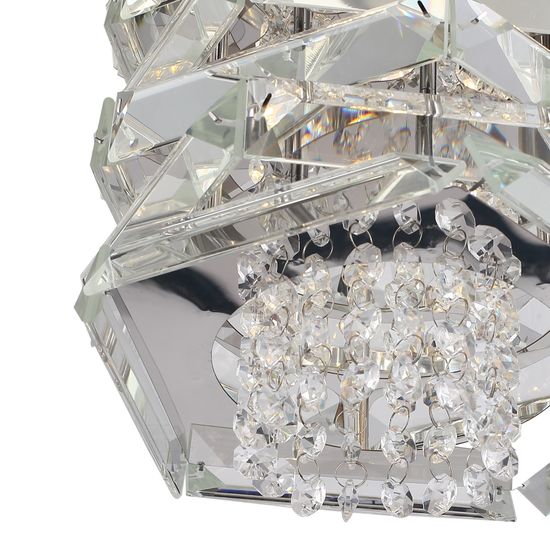 SL6137.103.01 Светильник подвесной ST-Luce никель/прозрачный E14 1*40W STROZZI