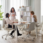 Письменный стол - IKEA TROTTEN, 140х80 см, бежевый/белый, ТРОТТЕН ИКЕА