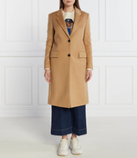 Хлопковое пальто BOSS BLACK - коричневый(50501019)