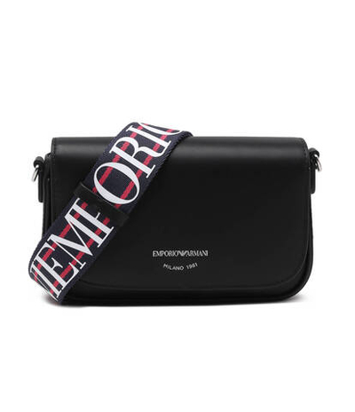 Кожаная сумка-мессенджер Emporio Armani - черный(Y3H294 Y478E)