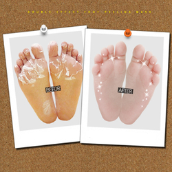 Пилинг-носочки для ступней с гиалуроновой кислотой Double & Zero Double Effect Foot Peeling Mask, 1 пара (40мл)