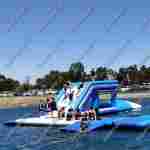 Катапульта Блоб с вышкой «Синий полёт» 4×3×3 м, блоб 6×2 м