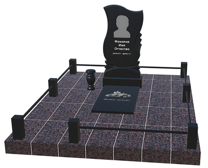 Готовое ритуальное сооружение 2,1м*2,7м (под ключ)