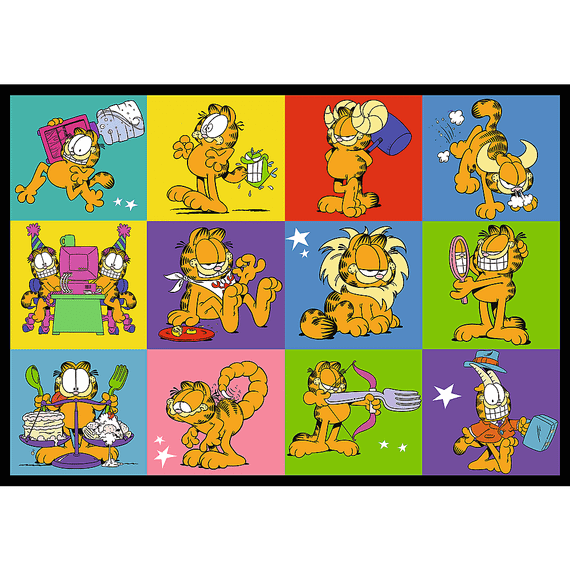 Pazl / Пазлы / Puzzles - "4x250" - Garfield doesn't like Mondays / Garfield