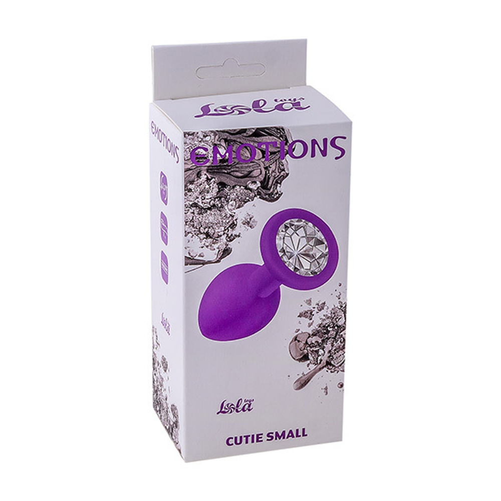 Анальная пробка 7,5см Lola Games Emotions Cutie Small Purple Clear Crystal 4011-04Lola