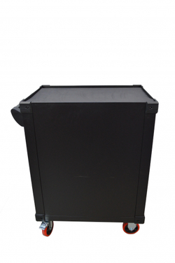 Инструментальная тележка GW-7ST Black (Great Wolf) 7 ящиков, увеличенные колеса с тормозом, ЦЗ, усиленная