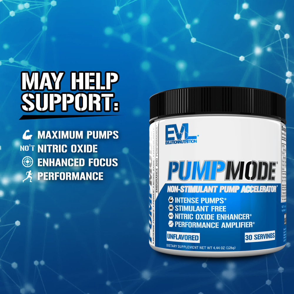 EVLution Nutrition, PumpMode, Нестимулирующий ускоритель помпы, 4,44 унции (126 г)