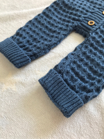 Комплект на выписку вязаный "АйШах" с шапкой и комбинезоном р.24 (Цвет: Черный, Размер: 80)